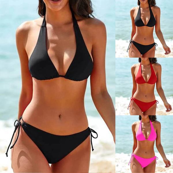 Women's Fashion Separate Sexy Bikini With Bra Pads No Steel Bra Swimsuit bikinis set 2024 women swimwear