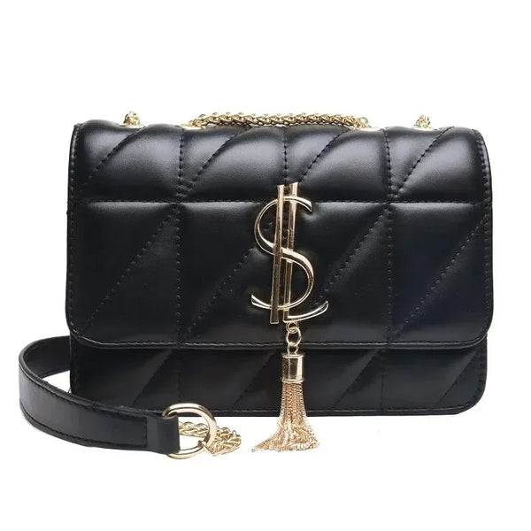 Lingge Simple Oblique Straddle Bag Fashionable And Advanced Fashionable And Fashionable